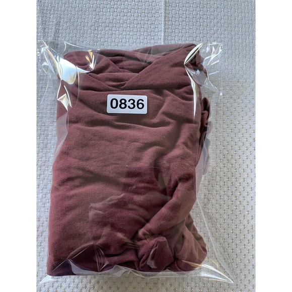 Free People Don't You Want Me Wine Cowl Neck Tunic Side Slit Oversized Small Red - Picture 12 of 12